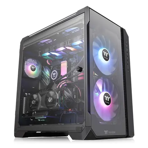 Thermaltake View 51 TG ARGB Black / ATX / 1x USB 3.1 C / 2 x USB 2.0 / 2 x USB 3.0 / bez zdroje / průhledná bočnice