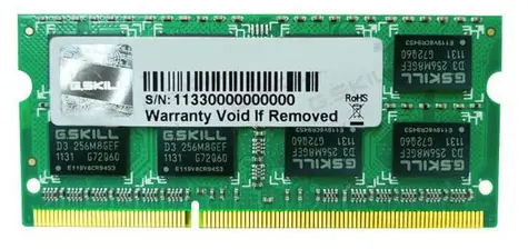 G.Skill 8GB (1x8GB) 1600 MHz / DDR3 / CL 11 / SO-DIMM / 1.5V 