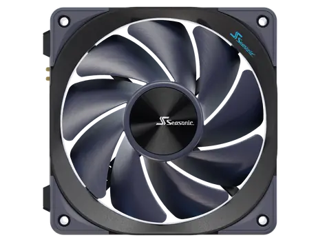 Seasonic MagFlow 1225 PWM 12V (3ks) / 120 mm / Fluid Dynamic Bearing / 33.78 dB @ 2000 RPM / 107.6 m3h / 4-pin