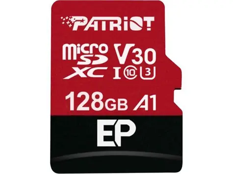 Patriot EP Series microSDXC 128GB / UHS-I V30 / U3 / A1 / Class 10