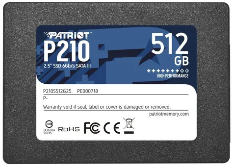 Patriot P210 512GB / SSD / 2.5