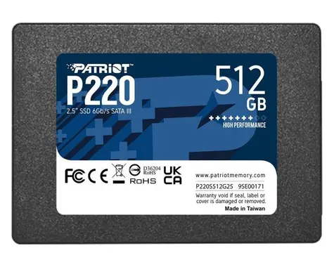 Patriot P220 512GB / SSD / 2.5