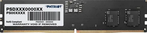Patriot Signature 8GB 4800MHz černá / DDR5 / CL40 / On-DieECC / Unbuffered / 1.1V