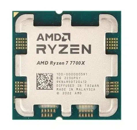 AMD RYZEN 7 7700X @ 4.5GHz - TRAY / Turbo 5.4GHz / 8C16T / L2 8MB L3 32MB / AM5 / Zen 4 / 105W