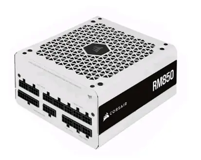 Corsair RM850 bílá / 850W / 80PLUS Gold / Plně modulární / 135 mm / Aktivní PFC