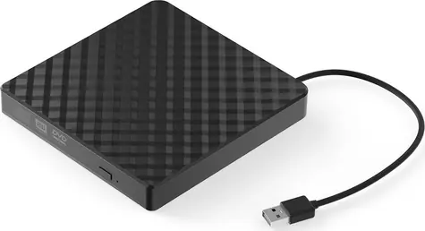 KRUX DVD externí mechanika černá / USB-A 2.0 / DVD+- R / DVD+-RW / DVD+-R DL / CD-R 