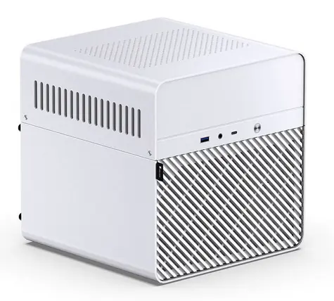 Jonsbo N2 Mini-ITX bílá / Mini-ITX / 1x USB 3.0 / 1x USB-C / bez zdroje