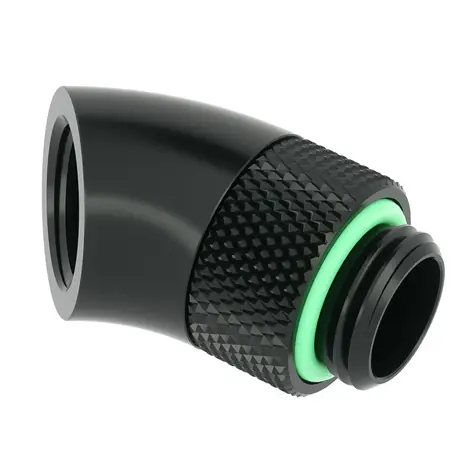 Barrow G1/4 (M-F) spojka - 45° koleno (TWT45-B01) černá 