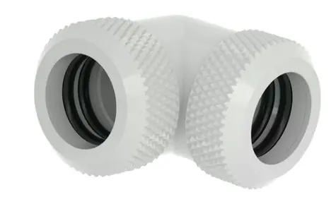 Barrow Spojka pro 12mm pevnou trubici - 90° koleno bílá