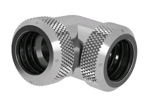 Barrow Spojka pro 14mm pevnou trubici - 90° koleno stříbrná