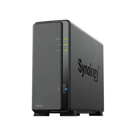 Synology DiskStation DS124 / 1x HDD / Realtek RTD1619B@1.7GHz / 1GB RAM / 2x USB 3.2 / 1x GLAN