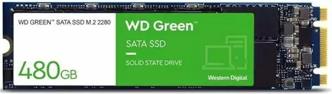 WD Green M.2 SATA 480GB / M.2 80mm / SATA III / MLC / R: 1000MBs / W: 500MBs / MTBF 1mh / 3R