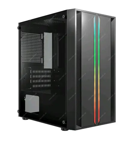 Crono PCC-200-3 černá / PC skříň / Micro-ATX / ITX / bez zdroje / bez ventilátorů