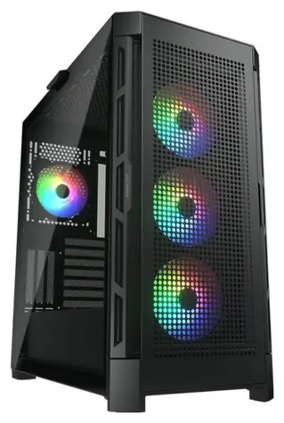 Cougar Duoface PRO RGB černá / PC skříň / ATX / micro-ATX / mini-ITX / RGB / průhledná bočnice / bez zdroje 