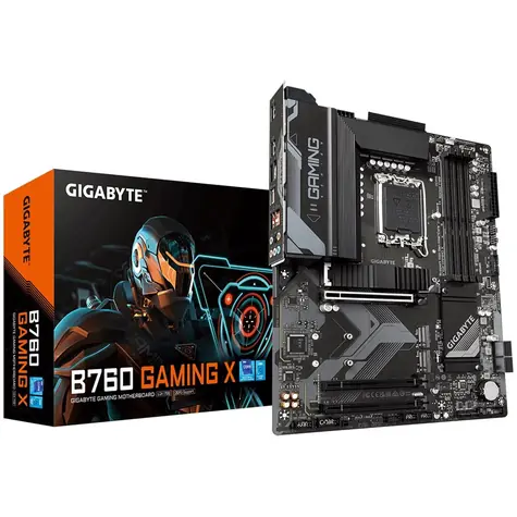 GIGABYTE B760 GAMING X / B760 / LGA 1700 / 4x DDR5 / 4x SATA III / 8x USB / 3x PCIE x16 / 1x 2.5GLAN / 3x M.2 / ATX