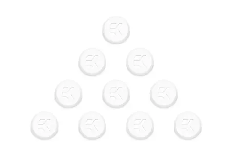 EKWB EK-Quantum Torque Plug Cover 10-Pack - White