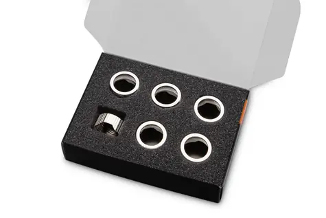 EKWB EK-Quantum Torque Compression Ring 6-Pack HDC 16 - Nickel