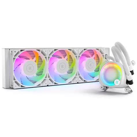 EKWB EK-Nucleus AIO CR360 Lux D-RGB white vodní chlazení / 550-2300 RPM / 36 db(A) / 400 x 124 x 27mm