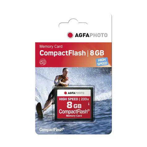 AgfaPhoto Compact Flash 233x CF 8GB / R:35 MB/s / W:20 MB/s