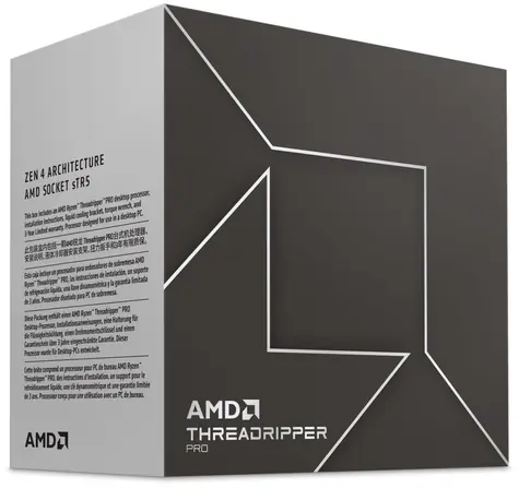 AMD RYZEN Threadripper PRO 7975WX @ 4.0GHz / Turbo 5.3GHz / 32C64T / L1 2MB L2 32MB L3 128MB / sTR5 / Zen 4 / 350W