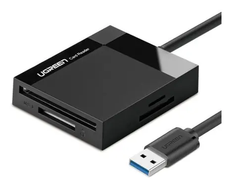 UGREEN Čtečka paměťových karet USB 3.0 SD černá / micro SD / CF / MS 