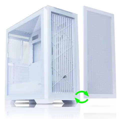 EVOLVEO Ptero Q2 bílá / ATX / 2x USB 2.0 + 1x USB 3.0 / bez zdroje / průhledná bočnice