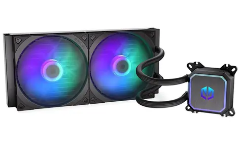 Endorfy Navis F280 ARGB / vodní chlazení / 250-1800 RPM / 310 x 140 x 28 mm