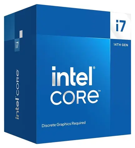 Intel Core i7-14700F @ 2.1GHz / TB 5.4GHz / 20C28T / L3 33MB / Bez VGA / Raptor Lake Refresh / 219W