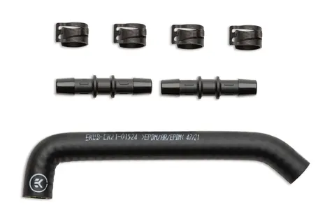 EKWB EK-Pro Tubing 10/17mm Reinforced EPDM Preformed 45°/90° - Black