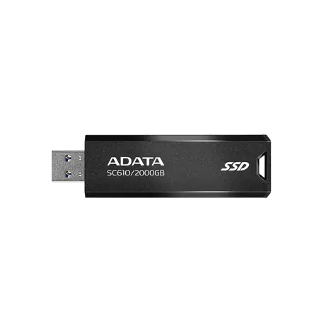 ADATA SC610 2TB černá / SSD / Externí / čtení: 550MBps / zápis: 500MBps / USB 3.2 Gen2