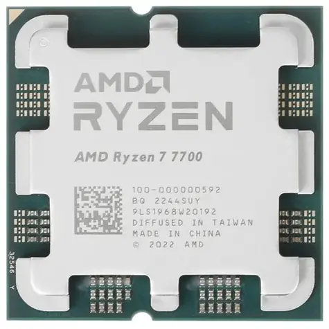 AMD RYZEN 7 7700 @ 3.8 GHz - TRAY / Turbo 5.3GHz / 8C16T / L2 8MB L3 32MB / AM5 / Zen 4 / 65W