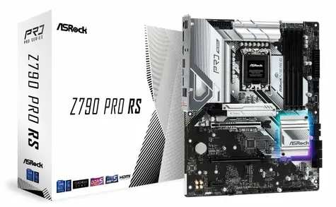 ASRock Z790 Pro RS / LGA 1700 / 4x DDR5 / 2x PCIex16 / 2.5GLAN / ATX