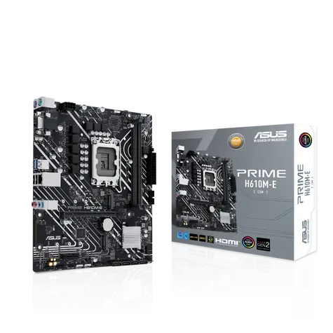 ASUS PRIME H610M-E-CSM / H610 / LGA 1700 / 2x DDR5 / PCIEx16 / 1x GLAN / mATX 