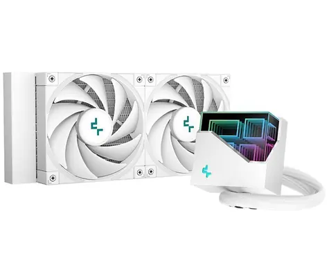 DEEPCOOL LT520 bílá / 2x 120mm / 500-2250 RPM / Intel + AMD