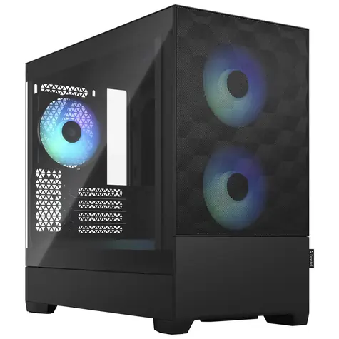 Fractal Design Pop Mini Air RGB Clear Tint černá / mATX / 2x USB 3.2 / 3x 120mm / bez zdroje / průhledná bočnice