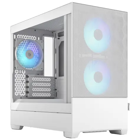 Fractal Design Pop Mini Air RGB Clear Tint bílá / mATX / 2x USB 3.0 / 3x 120mm / bez zdroje / průhledná bočnice