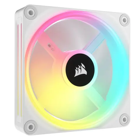 Corsair iCUE LINK QX120 RGB bílá / Fluid Dynamic Bearing / 400-2400 RPM / 63.1 CM / RGB / 4-pin