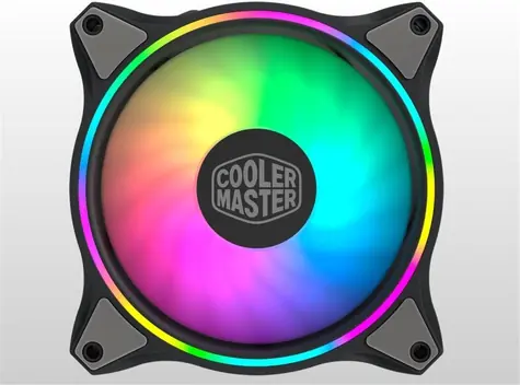 Cooler Master MasterFan MF120 HALO ARGB šedá 3ks / 120 mm / Two Ball Bearing / 30 dB @ 1800 RPM / 4-pin + 3-pin RGB
