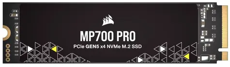Corsair MP700 Pro 1TB / M.2 2280 / PCIe Gen5 / čtení: 11700MBps / zápis: 9600MBps / MTBF: 1.6mh