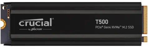 Crucial T500 Heatsink 2TB / M.2 SSD 2280 / PCIe 4.0 / 3D NAND TLC / R:7400MBs / W:7000MBs / 5y