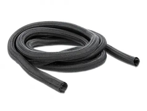 DeLock Samouzavírací pletené opláštění 13mm x 10m černá