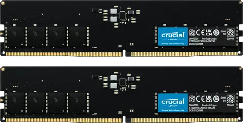 Crucial 32GB (2x16GB) DDR5 5600MHz / DDR5 / UDIMM / CL46 / 1.1V / XMP 3.0 / EXPO