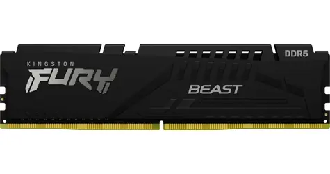 Kingston Fury Beast Black 16GB (1x 16GB) DDR5 6000MHz / CL30 / DIMM / On-Die ECC / EXPO / 1.35V
