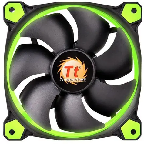 THERMALTAKE Riing 14 LED zelená / Ventilátor / 140 mm / Hydraulic Bearing / 1400 RPM @ 28.1 dB / 51.15 CFM