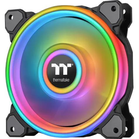 THERMALTAKE Riing Quad 14 RGB Radiator černá / Ventilátor / 140 mm / Hydraulic Bearing / 1400 RPM @ 26.1 dB / 60.17 CFM 