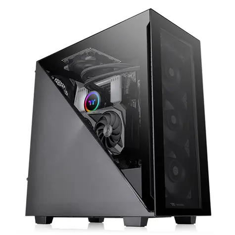 THERMALTAKE Divider 300 TG černá / ATX / 1x USB-C 3.2 / 2x USB-A 3.0 / bez zdroje / průhledná bočnice