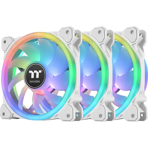 THERMALTAKE SWAFAN 14 RGB Radiator bílá 3ks / Ventilátor / 140 mm / Hydraulic Bearing / 2000 RPM @ 40.5 dB / 77.6 CFM