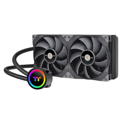 THERMALTAKE Toughliquid 280 ARGB šedá / AIO vodní chladič CPU / 2x 140 mm / 2000 RPM @ 33.2 dB / 119.1 CFM