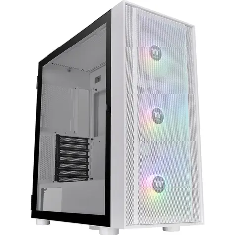 THERMALTAKE Divider H570 TG ARGB bílá / E-ATX / 2x USB-A 3.0 / bez zdroje / průhledná bočnice 