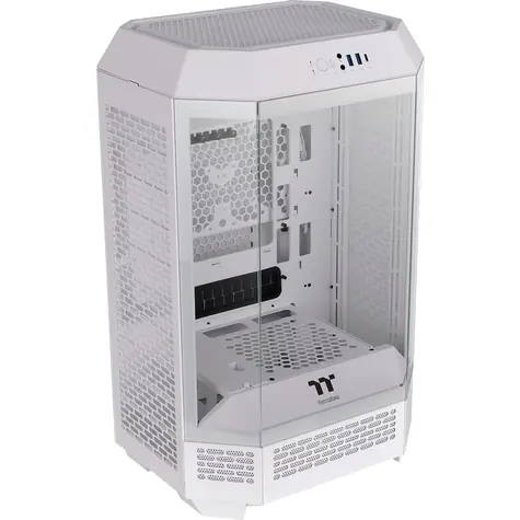 THERMALTAKE The Tower 300 bílá / micro ATX / 1x USB-C 3.2 / 2x USB-A 3.0 / bez zdroje / průhledná bočnice 